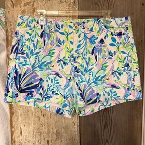 Lilly Pulitzer “Resort White Shell Beach” vibrant colors size 14